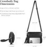 befen Genuine Leather Crossbody Purses for Women Small Crossbody Bags Purse with Built in RFID Blocking Wallet - Image 6