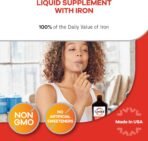 Geritol Liquid Vitamin and Iron Supplement, Energy Support, Contains High Potency B-Vitamins and Iron, Pleasant Tasting, Easy to Swallow, No Artificial Sweeteners, Non-GMO, 12 Oz - Image 5
