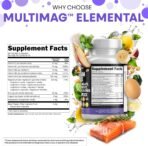 Clean Nutraceuticals Magnesium Complex with Magnesium Glycinate Citrate Malate Oxide Taurate Aspartate Orotate & Mag Chloride, Zinc Copper Manganese & Vitamin C B1 B2 B6 B12 Complex - 1Pack - Image 5