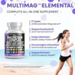 Clean Nutraceuticals Magnesium Complex with Magnesium Glycinate Citrate Malate Oxide Taurate Aspartate Orotate & Mag Chloride, Zinc Copper Manganese & Vitamin C B1 B2 B6 B12 Complex - 1Pack - Image 7