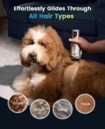 oneisall Dog Clippers for Grooming Thick Hair,Low Noise Dogs Grooming Kit with Detachable Stainless Steel Blade,Dog Shaver for Thick/Matted/Knotted/Fine/Wave/Curly Hair,PC18 - Image 3