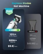 oneisall Dog Clippers for Grooming Thick Hair,Low Noise Dogs Grooming Kit with Detachable Stainless Steel Blade,Dog Shaver for Thick/Matted/Knotted/Fine/Wave/Curly Hair,PC18 - Image 5