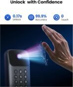 Lockin Veno Go Palm Vein Smart Lock with Built-in Wi-Fi & Matter, Keyless Entry Smart Deadbolt Door Lock, 5 Unlock Methods, ANSI Grade 3 Security, 7-Month Rechargeable Battery, IP53 Waterproof - Image 4