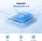 UGREEN Airplane Bluetooth 6.0 Transmitter Receiver for 2 Airpods or Headphones, Airplane Travel Essentials 2-in-1 Wireless Bluetooth Adapter, 3.5MM AUX Jack Adapter on Flight, TV, Car Stereo - Image 4