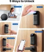 Lockin Veno Go Palm Vein Smart Lock with Built-in Wi-Fi & Matter, Keyless Entry Smart Deadbolt Door Lock, 5 Unlock Methods, ANSI Grade 3 Security, 7-Month Rechargeable Battery, IP53 Waterproof - Image 6