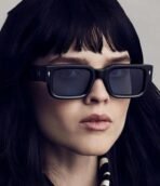 EYLRIM Square Frame Sunglasses for Women Men Trendy Chunky Rectangle Sun Glasses Black Shades UV400 Protection - Image 4