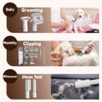 Dog Grooming Vacuum & Kit, 15 Pet Grooming Tools, Max 11 Kpa, 2 L Capacity, Pet Groomer for Dogs/Cats/Home - Image 3