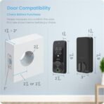 Lockly Visage Zeno Series Smart Lock, Facial Recognition & Fingerprint Keyless Entry Door Lock, Built-in Wi-Fi Deadbolt with Apple Home Key, PIN Genie Keypad, App Remote Control (Matte Black) - Image 4