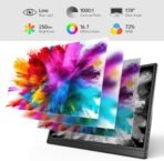 Yxk Portable Monitor 15.6 Inch 1080P USB-C HDMI Ultra-Slim Travel Monitor with Kickstand, for Laptop, PC, Mac Phone, PS, Xbox, Swich IPS Ultra-Thin Zero Frame Gaming - Image 3