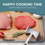 KITEXPERT Meat Tenderizer Hammer with Comfortable-Grip Handle, Dual-side Mallet for Kitchen, Heavy Duty Pounder For Tenderizing Steak, Beef and Fish - Image 5