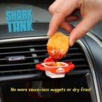 Saucemoto Dip Clip | An in-car sauce holder for ketchup and dipping sauces. As seen on Shark Tank (2 Pack, Black) - Image 3