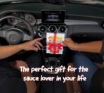 Saucemoto Dip Clip | An in-car sauce holder for ketchup and dipping sauces. As seen on Shark Tank (2 Pack, Black) - Image 5