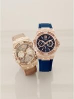 Guess Women's Stainless Steel + Stain Resistant Silicone Watch - Image 5