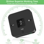 Golvery Bluetooth 5.0 Transmitter Receiver for TV Airplane, 2 in 1 Bluetooth Adapter for PC/DVD/MP3/Home Stereo/Speaker/Gym, Optical/RCA/AUX Connection, 25 Hours Playtime, Dual Link, Volume Control - Image 4