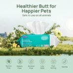 HICC PET Wipes for Dogs & Cats, Cleansing Deodorizing & Soothing Allergy Infections Anal Gland Pets Wipes with Coconut Oil - Dog Grooming Wipes for Butt and Paw - Hypoallergenic & Vet Recommended - Image 5