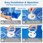 Interactive Cat Toys for Indoor Cats,[Newly Upgraded] Rechargeable Touch Activated Hide and Seek Kitten Toys for Bored Indoor Adult Cats with Fluttering (Blue) - Image 4