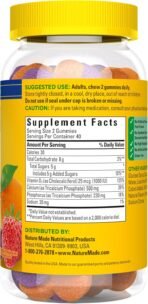 Nature Made Calcium Gummies 500 mg Per Serving with Vitamin D3, Dietary Calcium Supplement for Bone Support, 80 Gummies, 40 Day Supply - Image 7