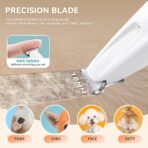 2026 New Pet Precision Trimmer, Dog Paw Trimmer with LED Light, Low Noise, IP68 Waterproof, Dual-Speed Motor, Suit for Trimming Paw, Ear, Face, Butt, Eyebrows, USB Rechageble - Image 4
