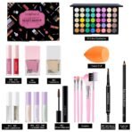 Makeup Kit for Women Full Kit, All in one makeup kit with Eyeshadow Eyeliner Eyebrow Lip Gloss Face Makeup & Brushes Full Starter Cosmetics Set For Women (Set A) - Image 3