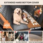 PROZAR Dog Car Seat Cover for Back Seat, Hard Bottom Back Seat Extender for Dogs, Back Seat Pet Cover for Dogs - Supports 400lbs, Waterproof Heavy Duty Scratch Dog Hammock for Car SUV and Small Truck - Image 3