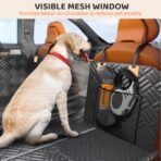 PROZAR Dog Car Seat Cover for Back Seat, Hard Bottom Back Seat Extender for Dogs, Back Seat Pet Cover for Dogs - Supports 400lbs, Waterproof Heavy Duty Scratch Dog Hammock for Car SUV and Small Truck - Image 5