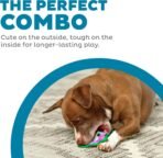 Outward Hound Durablez Minis – Squeaky Plush Dog Toy, No Stuffing for Less Mess, Interactive & Tough, Jumbo Squeaker, Puppies & Small Dogs, Owl, 5.8" - Image 3