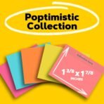 Post-it Mini Notes, 1 3/8 in. x 1 7/8 in., 18 Sticky Notes Pads, 100 Sheets per Pad, Poptimistic Collection, New Year Organization or Second Semester School Supplies - Image 3