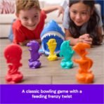 Spin Master Games, Shark Strike, Bowling Game with Wind-Up Jaw-Chomping Action, Easy Activity Toy for Preschoolers, Fun for Kids & Family, 2-4 Players, Easter Gift, Ages 5 & Up - Image 4