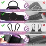 Ankle Resistance Bands with Cuffs, Ankle Bands for Working Out, Kickbacks Hip, Leg Glute Exercise Equipment with Training Poster, Resistance Workout Equipment for Women - Image 4
