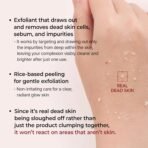 Dr.Melaxin Peel Shot Glow Black Rice Peeling Ampoule 80ml, Dead Skin Gentle Exfoliating Ampoule with Rice Water Extract, AHA BHA, Niacinamide, Daily Skin Texture Care, All Skin Types, Korean Skincare - Image 4