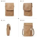 BOSTANTEN Vegan Leather Small Crossbody Bags for Women Designer Cell Phone Bag Wallet Purses Adjustable Strap - Image 7