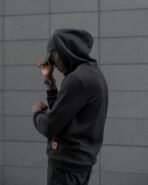 COOFANDY Mens Hooded Sweatshirt Casual Long Sleeve Drawstring Waffle Knit Pullover Hoodies - Image 4