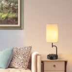 Dreamholder Table Lamp with 3 USB Charging Ports, Modern Desk Lamp with AC Outlet and Phone Stands, Perfect Bedside Lamp for Bedroom, Living Room, Office (Pack of 2), Cream - Image 5