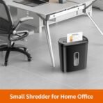 Amazon Basics 8-Sheet High Security Cross Cut Paper and Credit Card Shredder with P-4 Security, Auto Shut-off, Black - Image 6