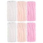MUKIN Baby Washcloths and Burp Cloths, Soft Absorbent Towels for Newborns, 6 Pack, 12x12 Inches (Pink) - Image 9