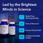 TRU NIAGEN Patented NAD Supplement for Brain Function, Anti Aging & Cell Regeneration, 300mg Niagen, 30 Servings | Supports Cellular Energy, Muscle | Nicotinamide Riboside (NR) Take 1 Daily | 1 Bottle - Image 3