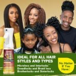 Loc Moisturizing Spray for Dull, Dry Locs - Daily Passion Fruit Hair and Scalp Moisturizer for Dreadlocks, Sisterlocks, Microlocks, Braids- Lightweight Refreshing Moisturizer Loc Spray for Anti-frizz - Image 5