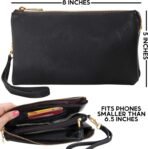 Humble Chic NY Vegan Leather Wristlet Purse for Women - Small Clutch Purse with Shoulder and Wrist Straps - Image 6