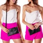 Humble Chic NY Vegan Leather Wristlet Purse for Women - Small Clutch Purse with Shoulder and Wrist Straps - Image 10