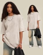 Arssm 3 Pack Men Oversized T Shirts Vintage Tee Loose Fit Short Sleeve Casual Streetwear Baggy Washed Unisex Tops - Image 3