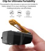 TOZO PM1 AI Smart Speaker with AI Assistants, Wearable Speaker for Hands-Free, 20 Hour Playtime Clip-On Wireless Portable Bluetooth Speaker Built-in Mic, Mini Gifts for Working, Sports - Image 3