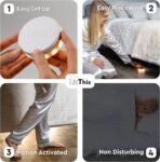 Under Bed Lights Motion Sensor Patented 360° motion activated night light for under bed light. – No Installation, easily positioned, dimmable, auto on/off. - Image 3