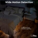 Under Bed Lights Motion Sensor Patented 360° motion activated night light for under bed light. – No Installation, easily positioned, dimmable, auto on/off. - Image 4
