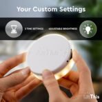 Under Bed Lights Motion Sensor Patented 360° motion activated night light for under bed light. – No Installation, easily positioned, dimmable, auto on/off. - Image 7