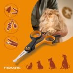 Fiskars Pet, Dog & Cat Grooming Scissors, Rounded Tips & SoftGrip Handle, Cat and Dog Supplies, 5.5”, Orange/Black, Detailing Scissors - Image 9