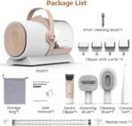 Dog Grooming Vacuum, Pet Grooming Kit with Dog Clippers, 2.5L Dust Cup 11000Pa Dogs Vacuum for Shedding Grooming, 5 Grooming Tools Home Cleaning in 1, Low Noise Pet Grooming Vacuum for Dogs - Image 8