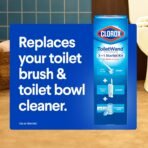 Clorox ToiletWand Disposable Toilet Cleaning System, Spring Cleaning Essential, ToiletWand, Storage Caddy, and 16 Disinfecting ToiletWand Scrubbing Pad Refills - Image 5