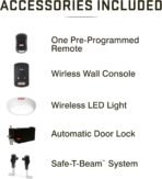 Genie 6072H-O Residential Wall Mounted Garage Door Opener, Black - Image 6