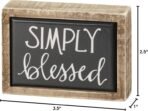 Primitives by Kathy Simply Blessed Box Sign Mini ,Black - Image 3