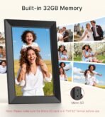 BIGASUO Digital Picture Frame, 10.1" Frameo Digital Frame WiFi with 32GB Memory, 1280x800 IPS Touch Screen, Send Photos/Videos from Your Phone Anywhere, Photo Gifts for Parents and Grandparents - Image 4